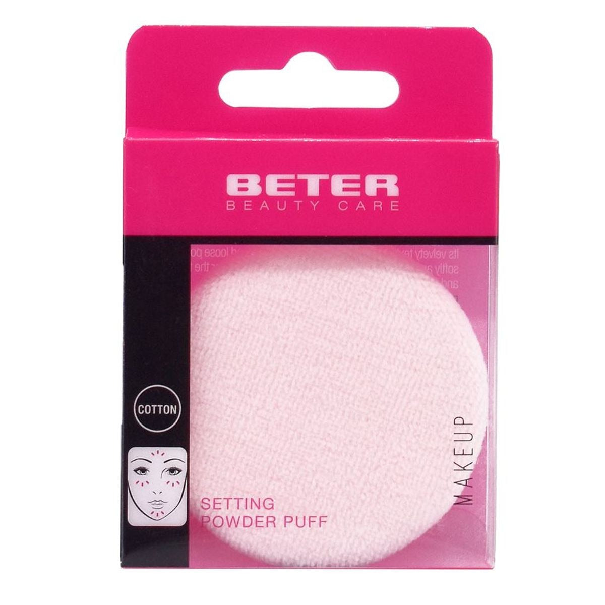 Beter Cotton Powder Puff – Velvety Compact & Loose Powder Applicator 3