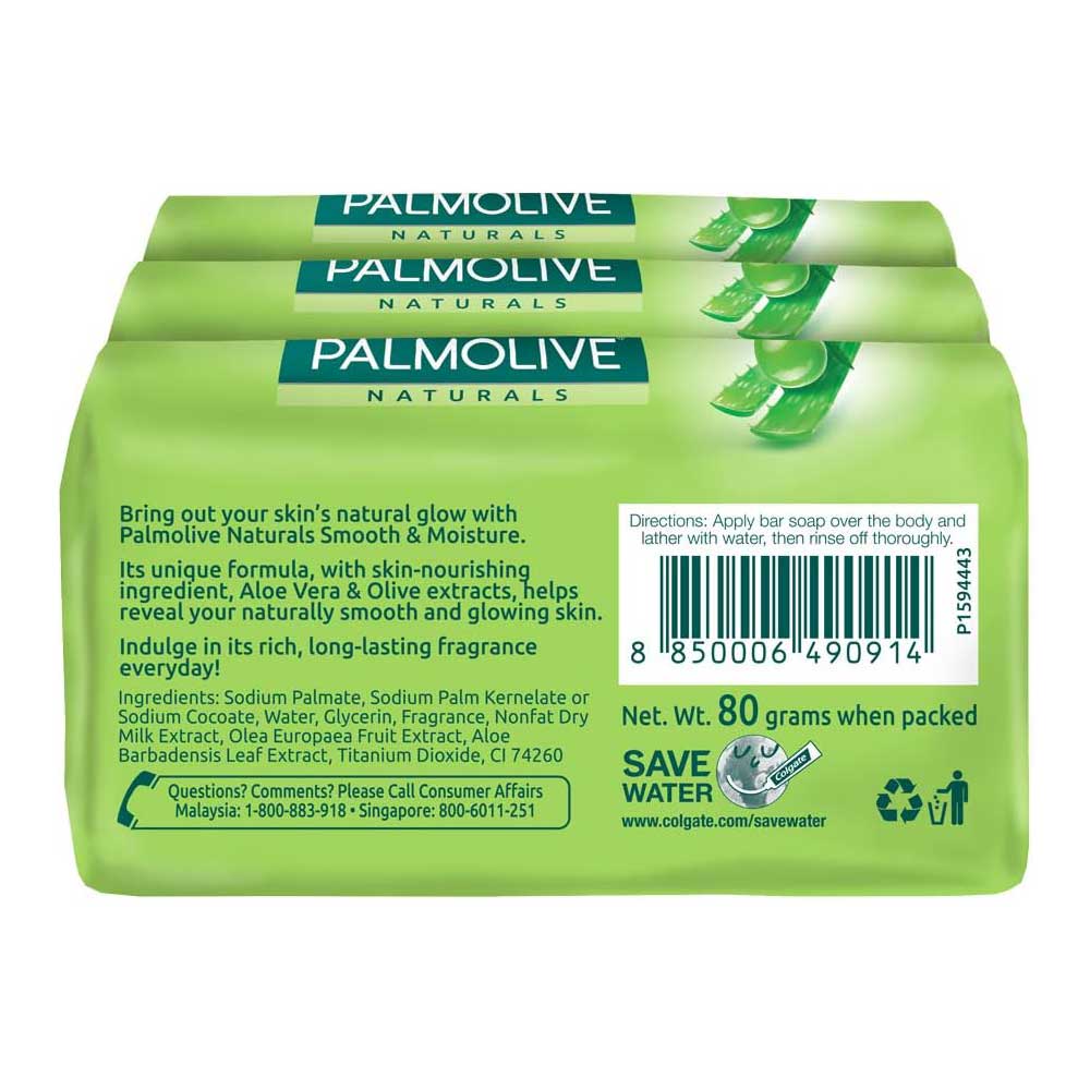 Palmolive Pastillas de Jabón de Aceite de Oliva - Set de Jabón Corporal Hidratante (3 x 90 g)