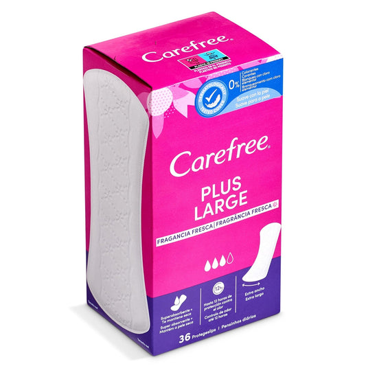 Carefree Plus Large Panty Liners – Light Fragrance (36 pcs) 1