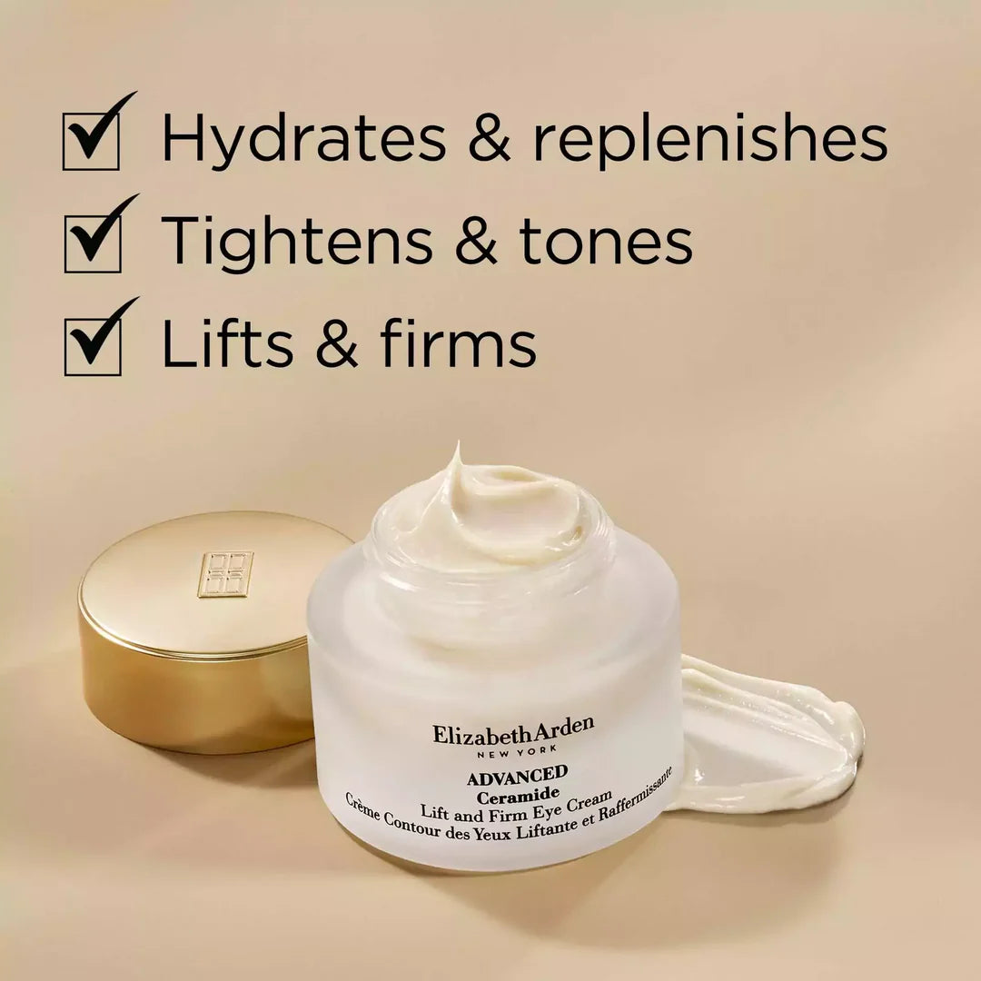 Crème pour le contour des yeux Elizabeth Arden – Soin hydratant pour un contour des yeux d’apparence plus lisse (15 ml)