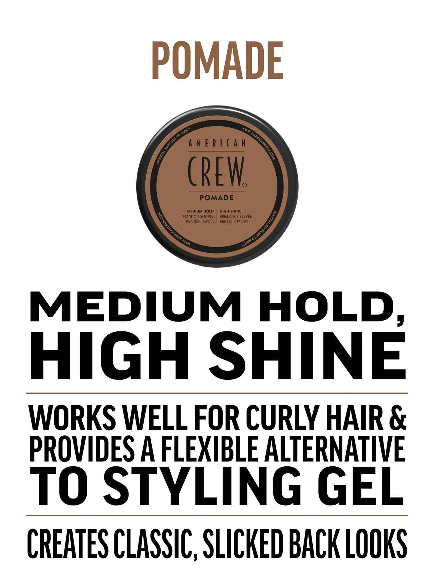 Cera modeladora American Crew: fijación flexible y textura natural para el cabello masculino (50 g)