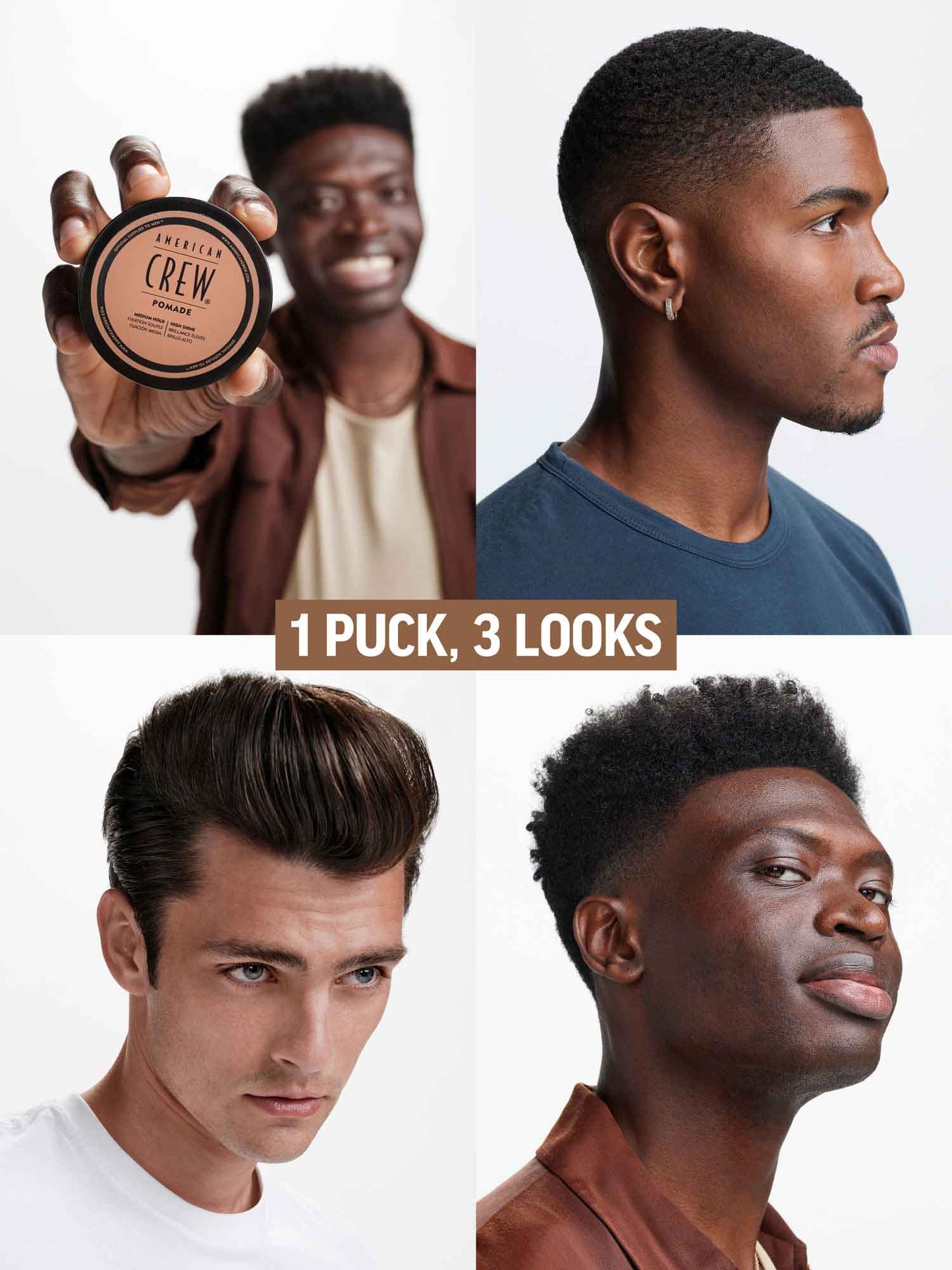 Cera modeladora American Crew: fijación flexible y textura natural para el cabello masculino (50 g)
