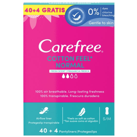 Carefree Fresh inlegkruisjes/protegeslips pack (40+4 stuks)