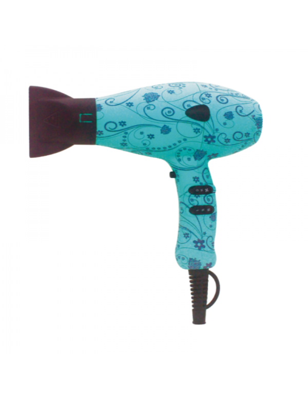 Secador de Pelo R&amp;J Albi Pro Compact Flores Azul 2000W