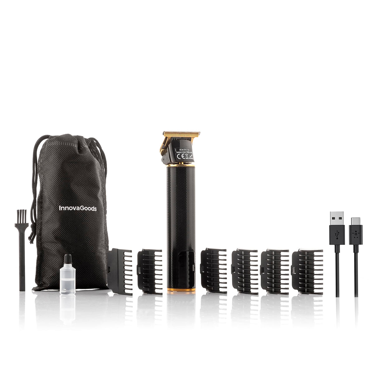 InnovaGoods Triher Professional Rechargeable Hair Clipper – 6 Guides, LCD & USB-C 2
