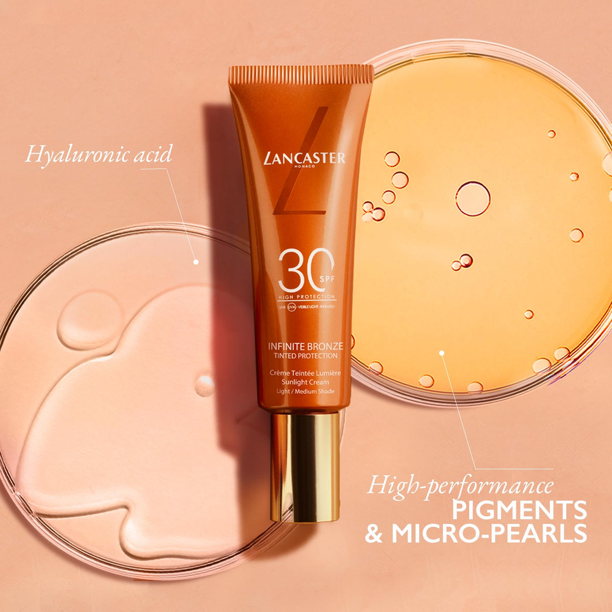 Hydrating Cream with Colour Infinite Bronze Sfp 6 Lancaster (50 ml) 4