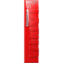 Cargar imagen en el visor de la galería, Barra de labios con brillo Maybelline Superstay Vinyl Link 25 Red Hot
