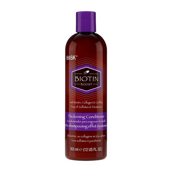 Après-shampoing pour cheveux fins Biotine Boost HASK (355 ml)