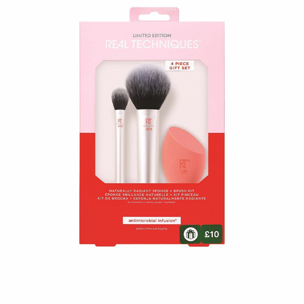 Set de maquillage Real Techniques Naturally Radiant (4 pcs)