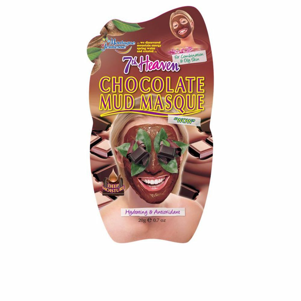 Masque facial 7th Heaven Mud Chocolat antioxydant (20 gr)