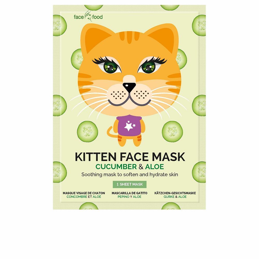 Rustgevend masker 7th Heaven Animal Kitten Aloë Vera Komkommer (1 uds)
