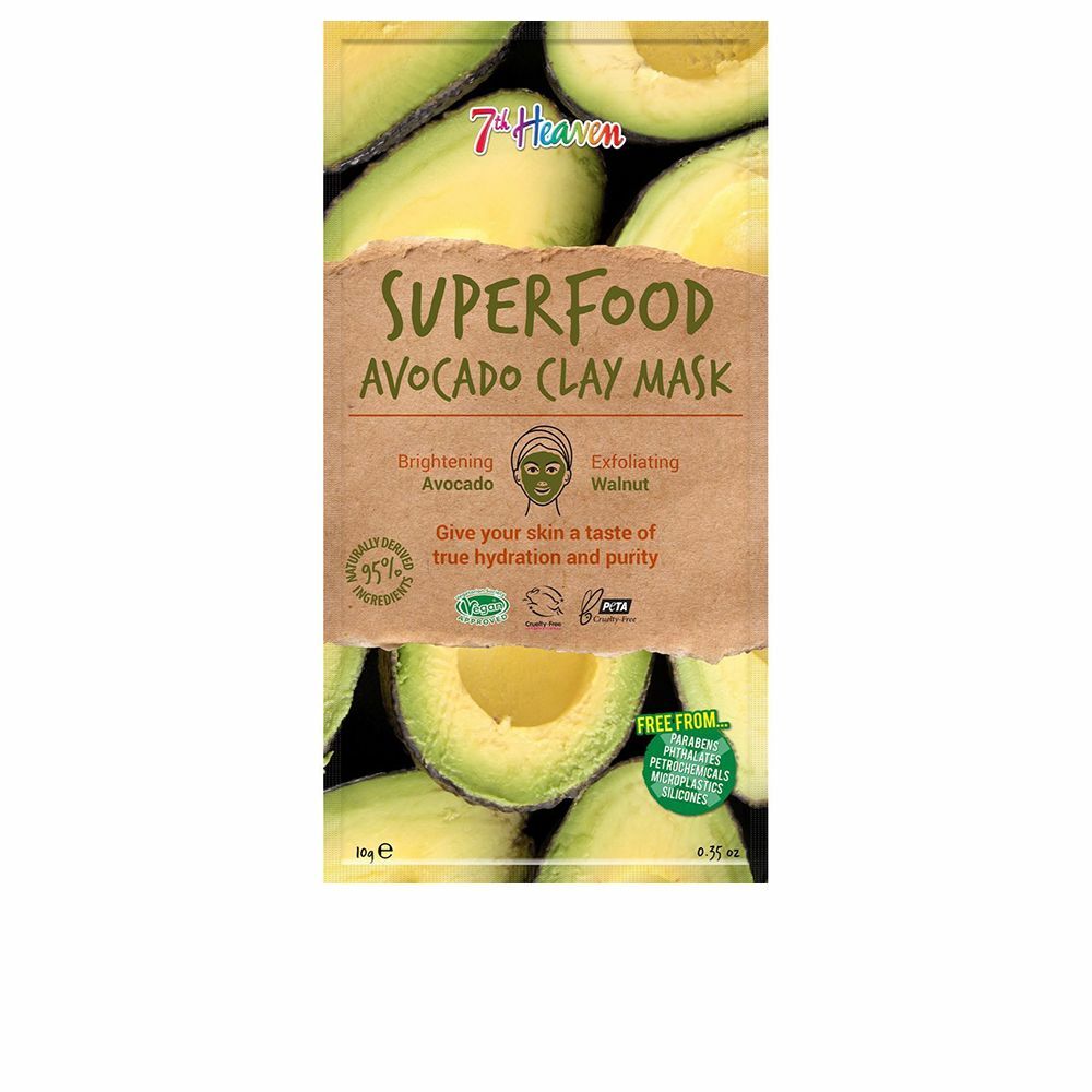 Gezichtsmasker 7th Heaven Superfood Exfoliant Clay Avocado (10 g)