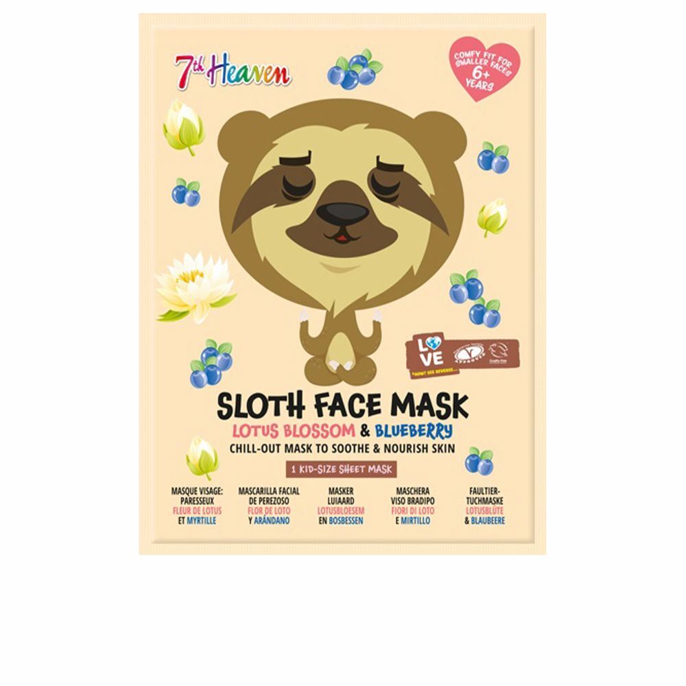 Rustgevend masker 7th Heaven Dierenluiaard Lotusbloem Bosbes (1 uds)