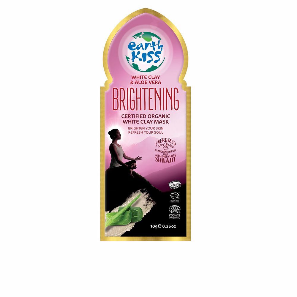 Gezichtsmasker Peel Off Earth Kiss Brightening gecertificeerd biologisch (10 ml)