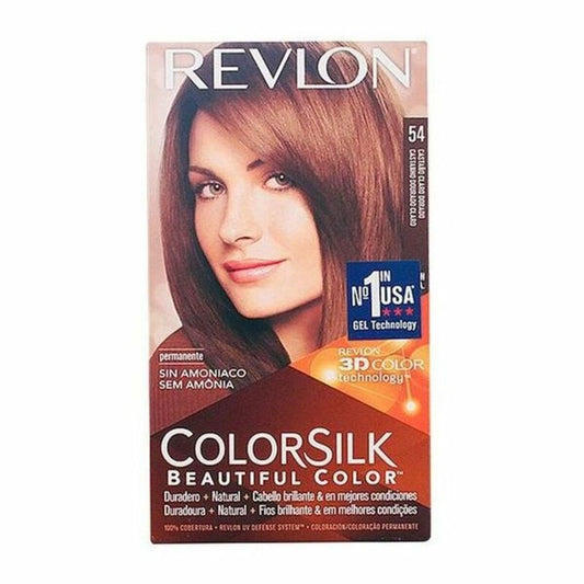 Kleurstof Geen Ammoniak Colorsilk Revlon Licht goudbruin