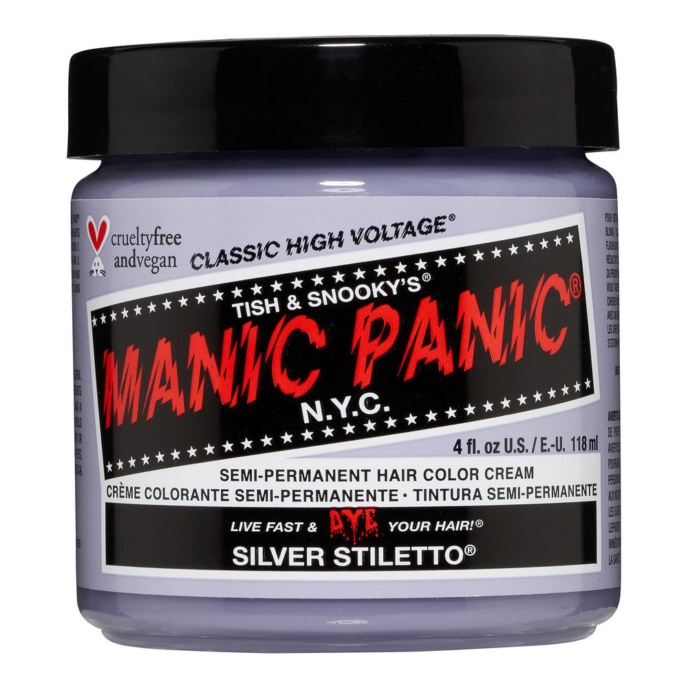 Teinture Permanente Classique Manic Panic ‎612600110067 Silver Stiletto (118 ml)