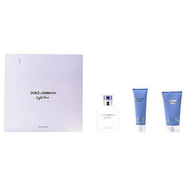 Men's Perfume Set Light Blue Dolce & Gabbana (3 pcs) - Lindkart