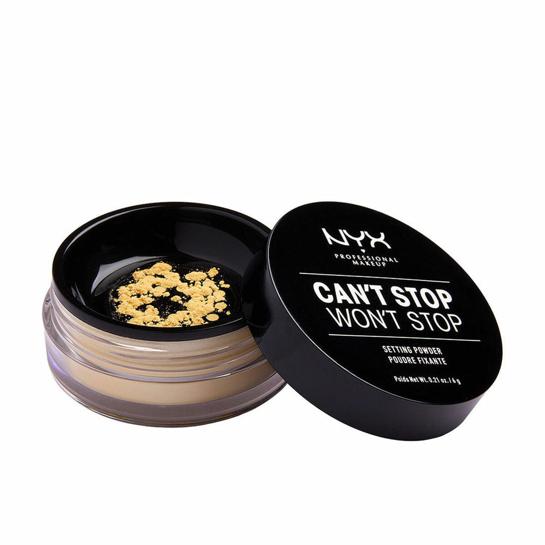 Poudres fixatrices de maquillage NYX Can't Stop Won't Stop Banana (6 g)