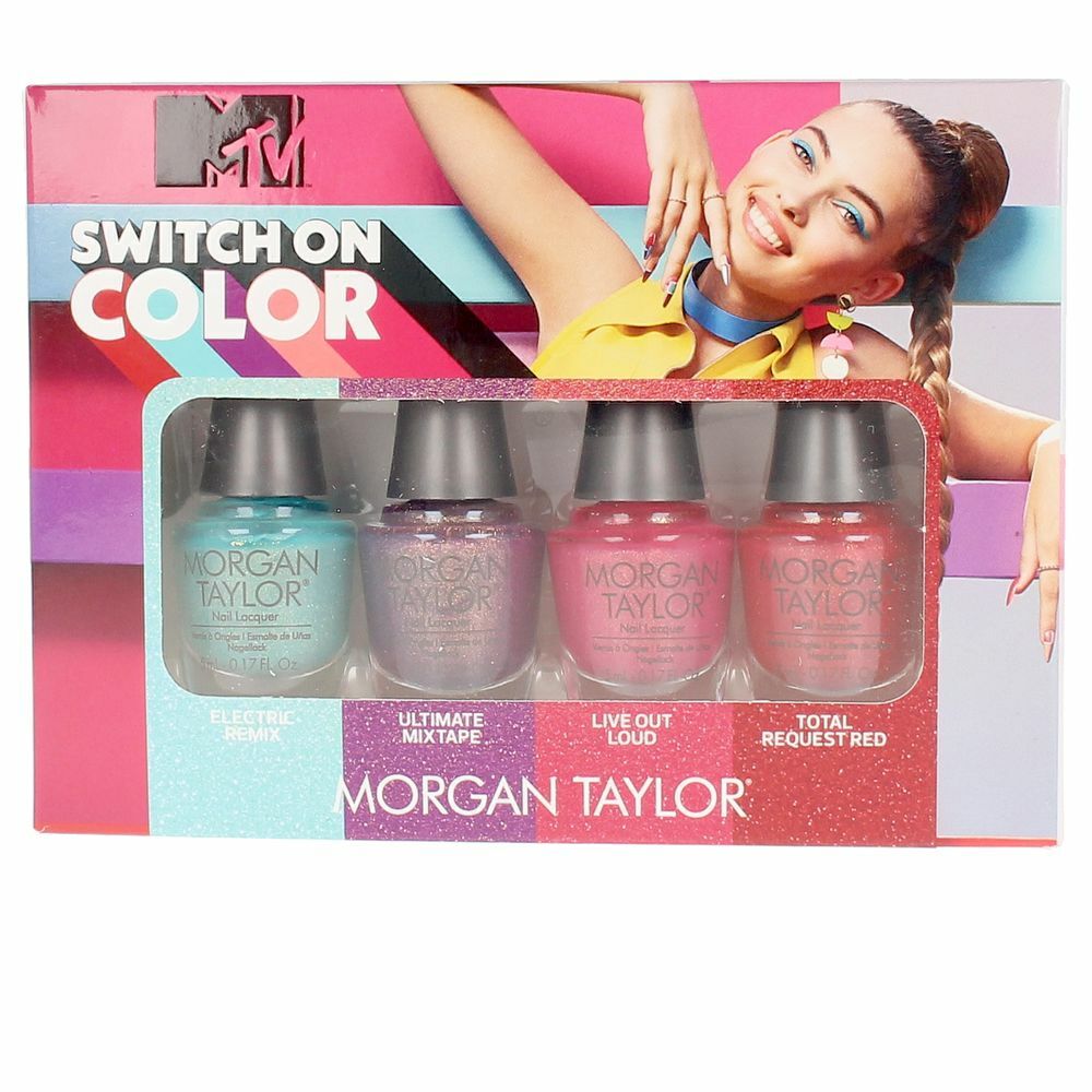 Make-up set Morgan Taylor Switch On Color nagellak (4 stuks)