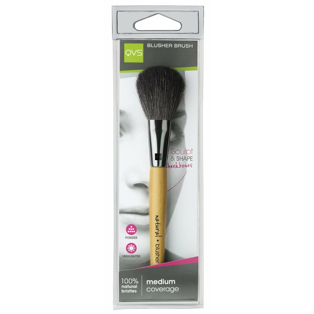 QVS Wood Natural Make-up Brush
