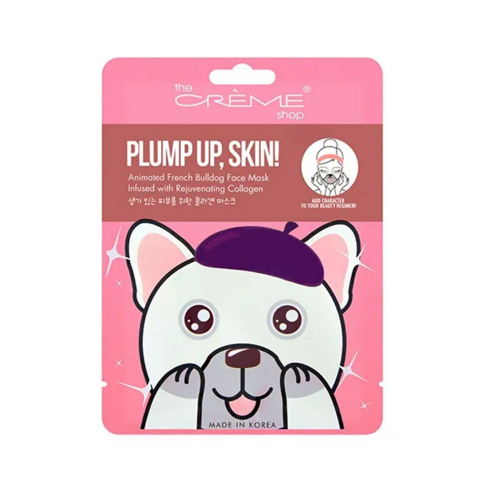Masque facial The Crème Shop Plump Up French Bulldog (25 g)