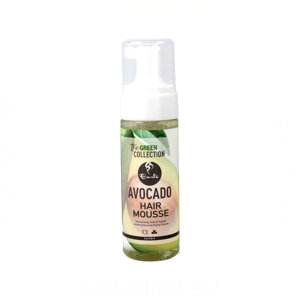 Fixerende Mousse Curls The Green Collection Avocado Hair (236 ml)