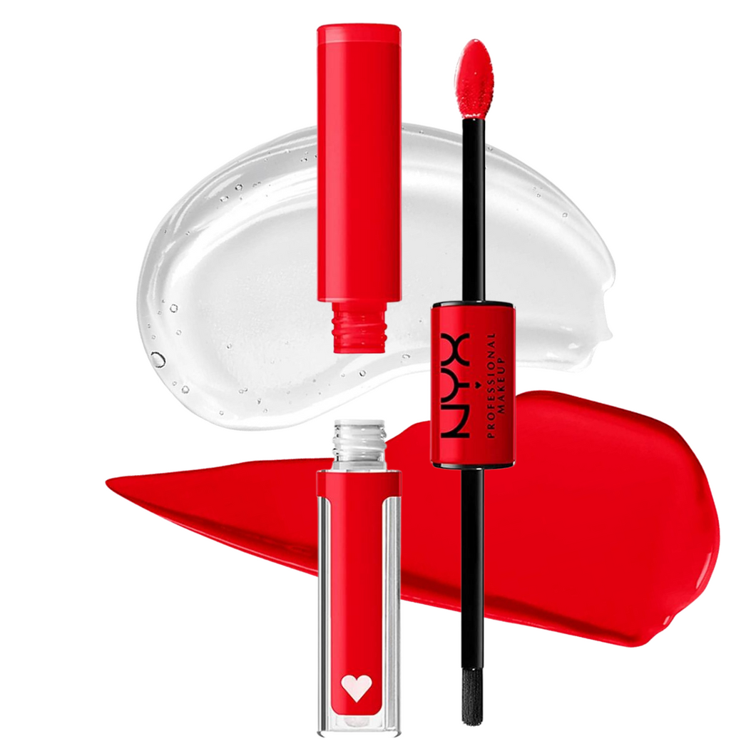 Shimmer Lipstick NYX Shine Loud Rebel in Red