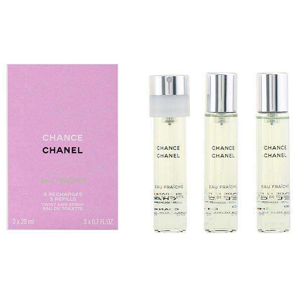 Women's Perfume Set Chance Eau Fraiche Chanel (3 pcs) - Lindkart