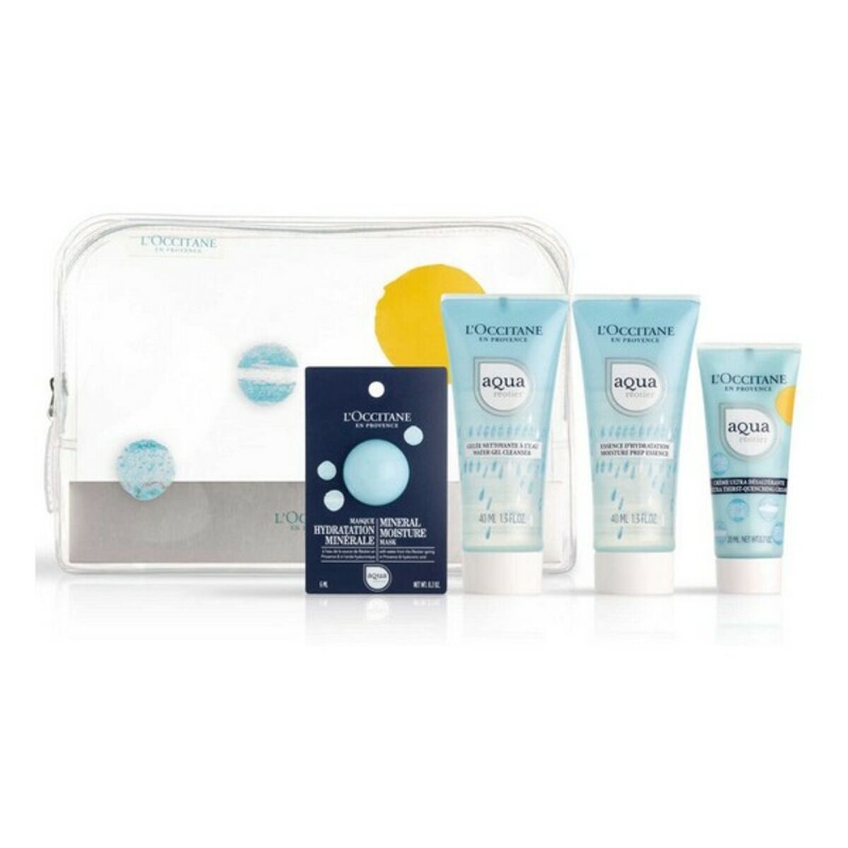 Cosmeticaset voor dames Aqua Réotier L'occitane (4 stuks)
