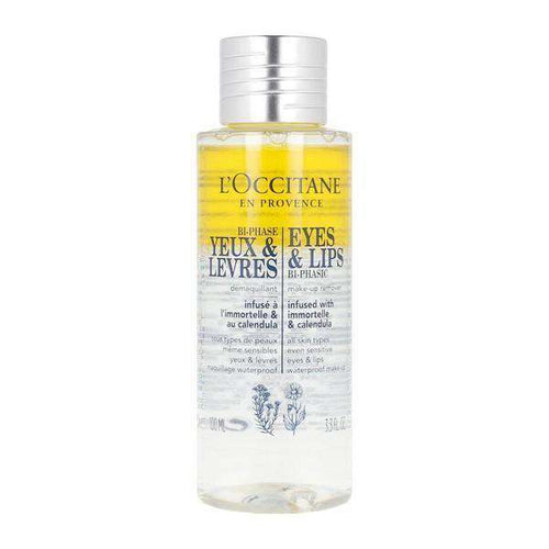 Facial Make Up Remover Bi-phase Yeux & Levres L'occitane (100 ml) - Lindkart