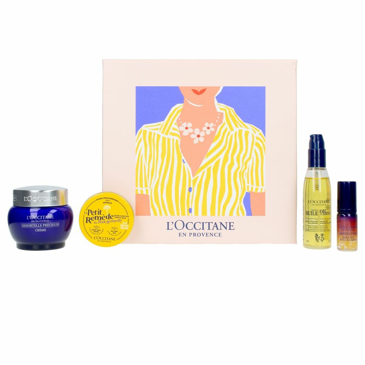 Coffret Cosmétique Unisexe L'Occitane En Provence Immortelle 4 Pièces