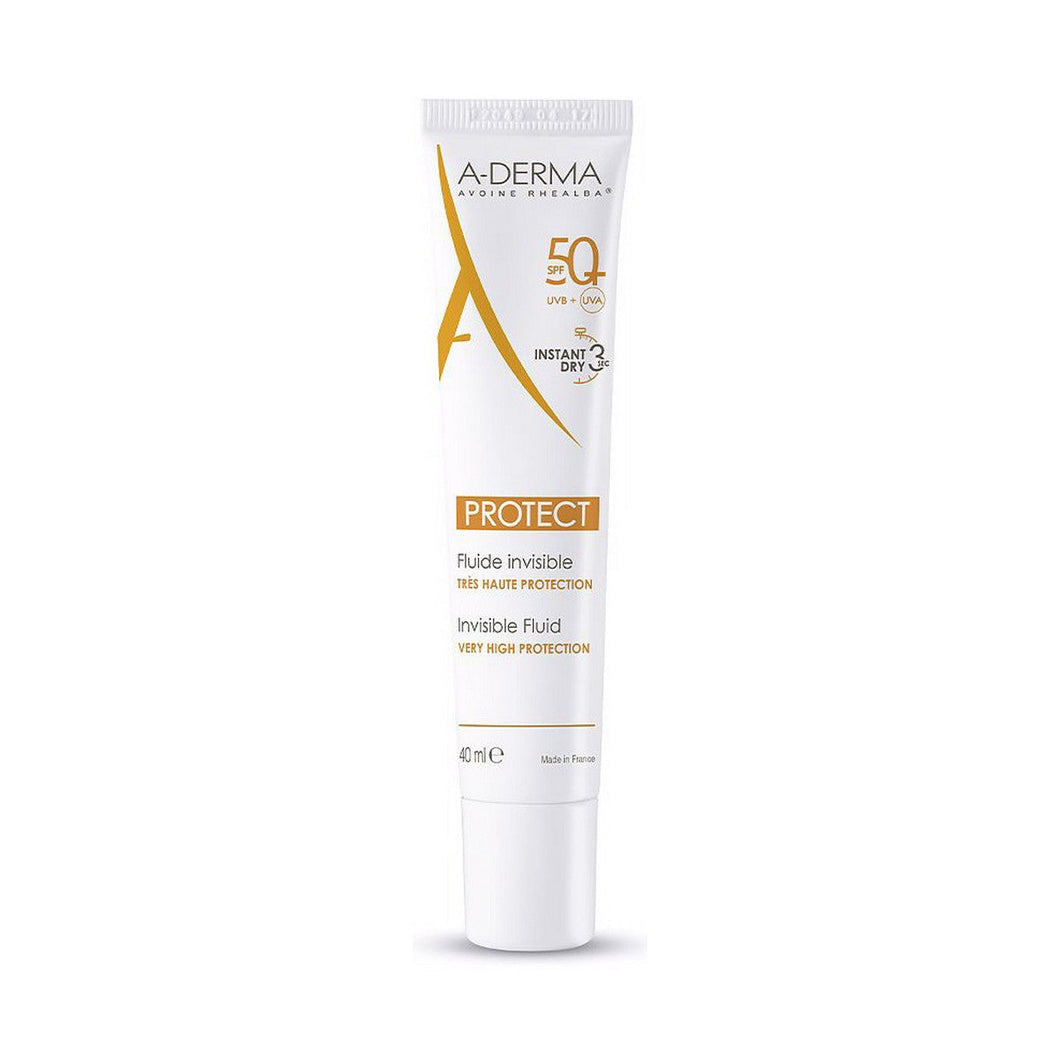 Crème Solaire Visage A-Derma Protect Fluide Invisible SPF 50+ (40 ml)