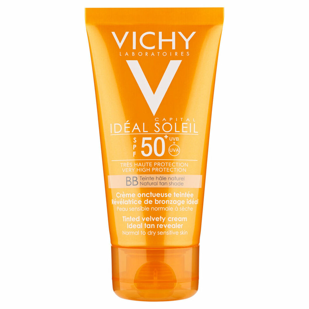 Zonbescherming met kleur Vichy Ideal Soleil BB SPF50 Crème (50 ml)