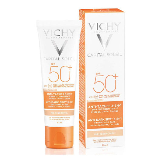 Anti-Brown Spot Cream Capital Soleil Vichy 3-in-1 Spf 50+ (50 ml)