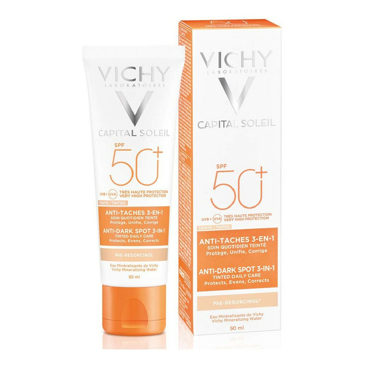 Facial Cream Vichy Capital Soleil 3-in-1 Anti-Brown Spot Treatment (50 ml)