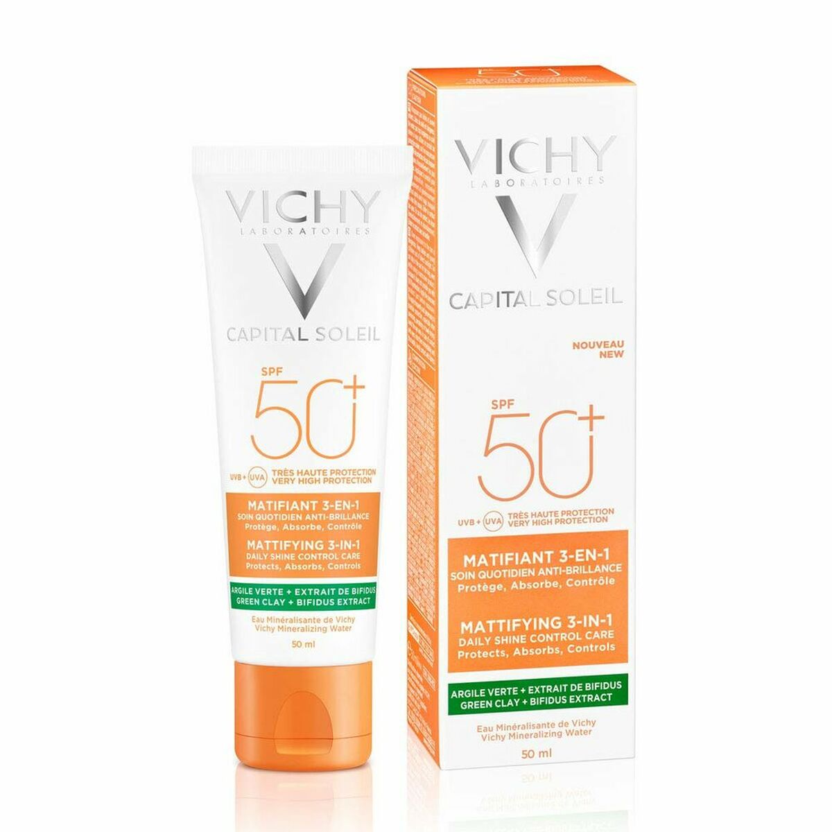 Facial Cream Vichy Capital Soleil 3-in-1 Mattifying finish (50 ml)