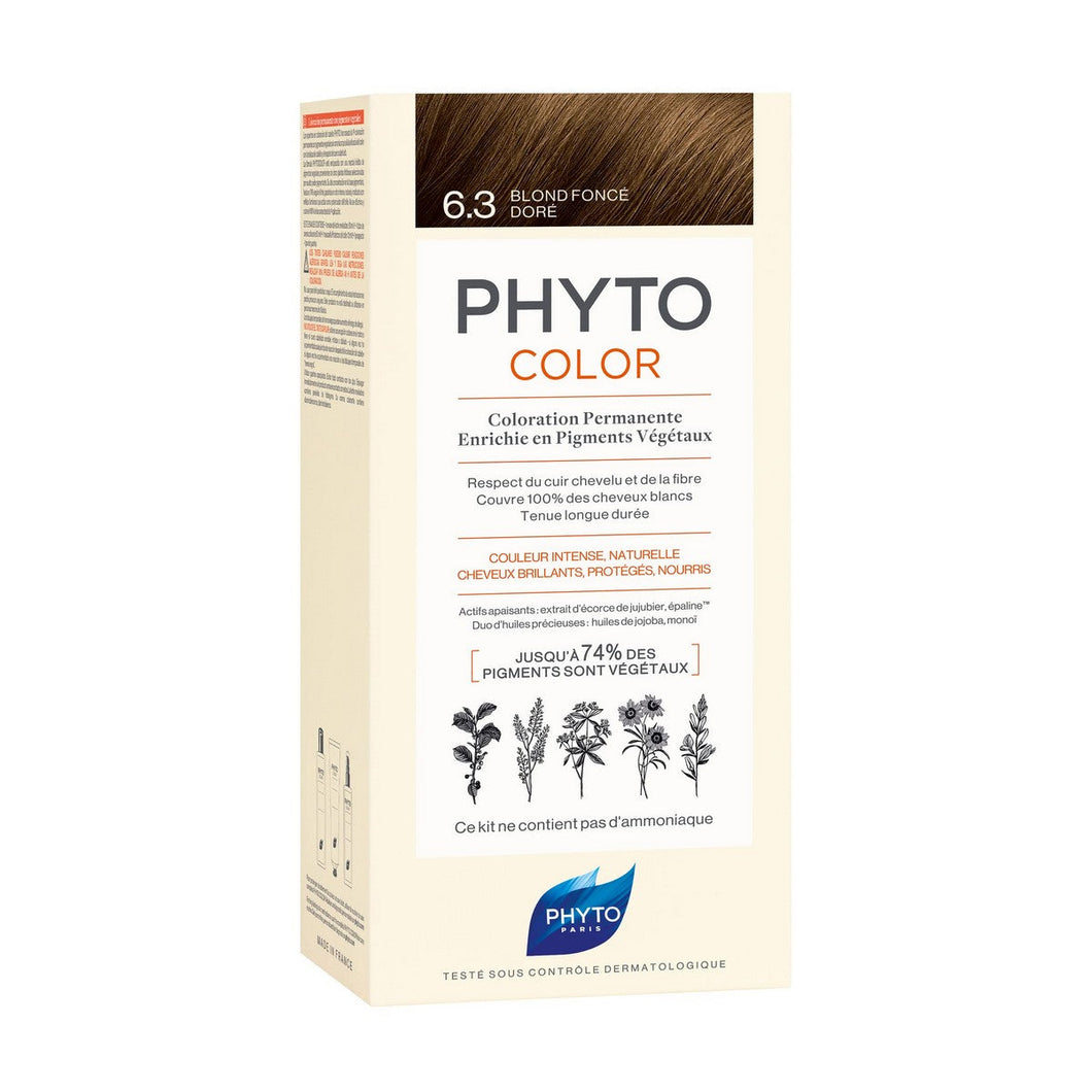 Permanent Colour Phyto Paris Color 6.3-rubio oscuro dorado