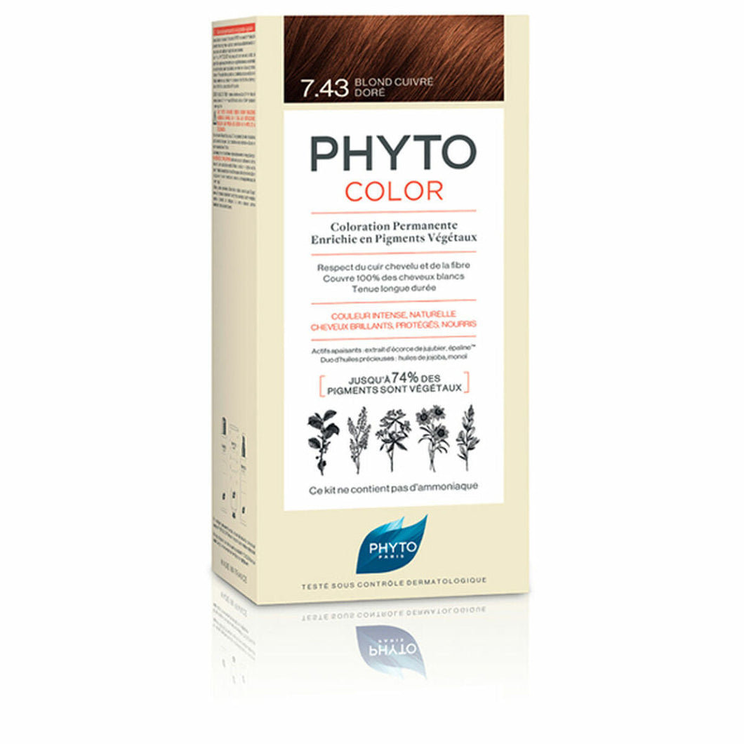 Permanent Colour PHYTO PhytoColor 7.43-rubio dorado cobrizo Ammonia-free