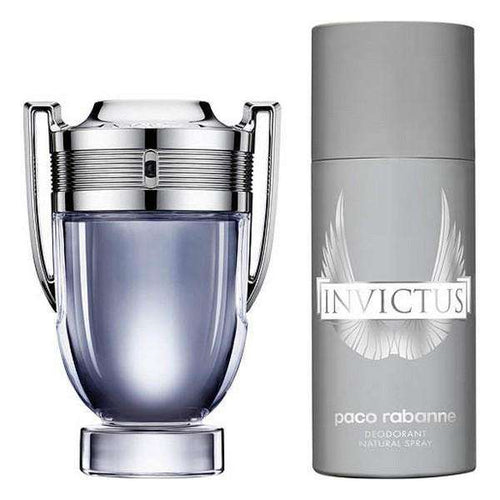 Eau de Toilette Set Invictus Paco Rabanne (2 pcs) - Lindkart