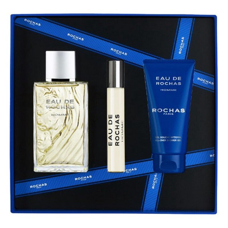 Men's Perfume Set Eau de Rochas Homme Rochas EDT (3 pcs)