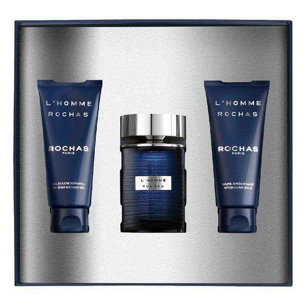 Men's Perfume Set L'Homme  Rochas EDT (3 pcs) - Lindkart