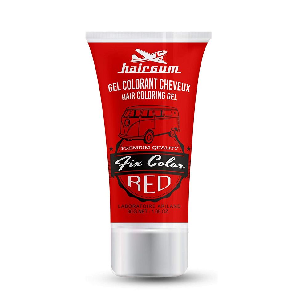 Niet-permanente Color Hairgum Fix Color Red Styling Gel (30 ml)