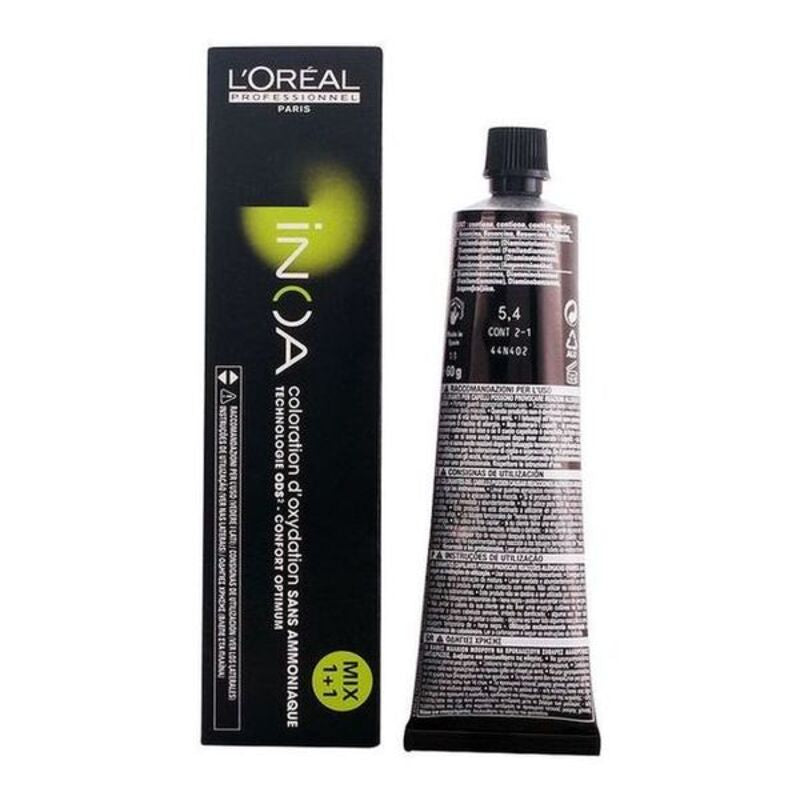 Kleurstof Geen Ammoniak Inoa L'Oreal Expert Professionnel Nº 5,4 (60 g)