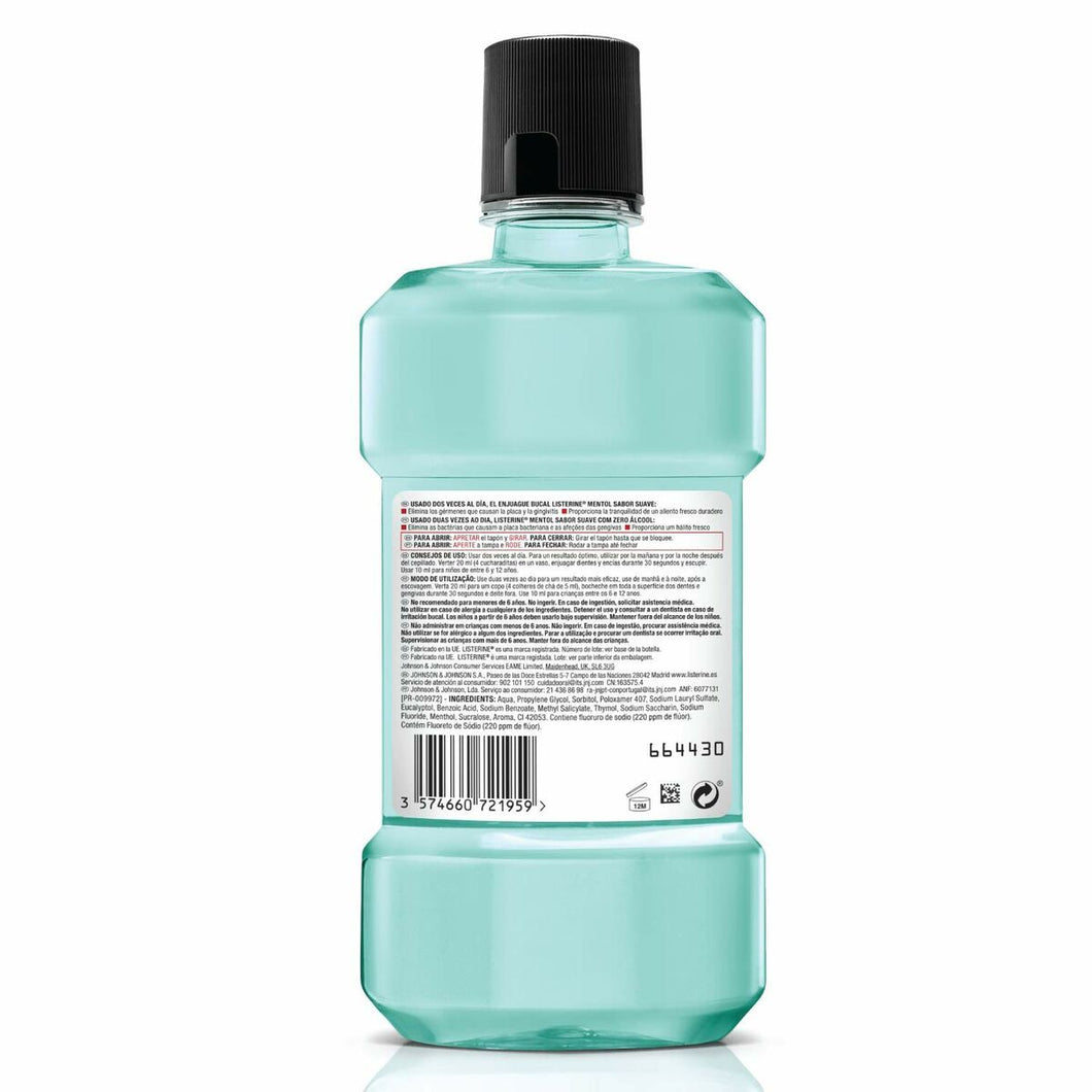 Bain de bouche Listerine Cool Mint Zero Alcohol (500 ml) (bain de bouche)