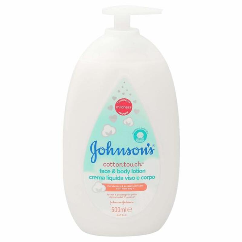 Hydraterende Lotion Johnson's Cottontouch Face Baby Body (500 ml)