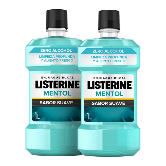 Mondwater Listerine Zero 0% (2 x 1000 ml)