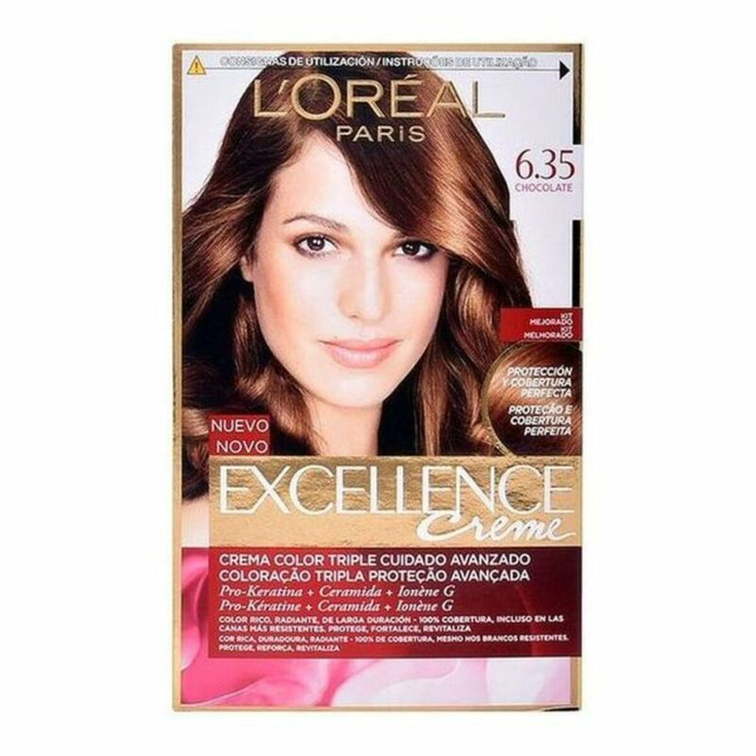 Teinture Permanente Excellence L'Oreal Make Up Chocolat