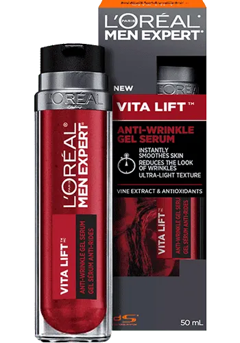 L'Oreal  Men Expert Vita Lift Anti-Wrinkle Gel Serum - Lindkart