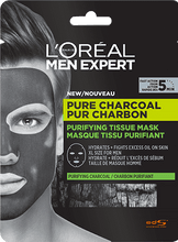 Afbeelding in Gallery-weergave laden, Men Expert Pure Charcoal Facial Mask L&#39;Oreal Paris (30g) - Lindkart
