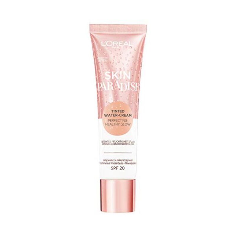 Crème hydratante avec Color Skin Paradise L'Oreal Make Up SPF20 01 Medium (30 ml)